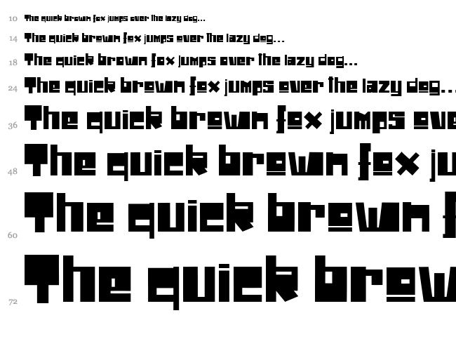 Drone Nation font waterfall